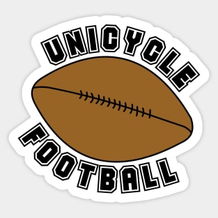 Unicycle Football Text Sticker